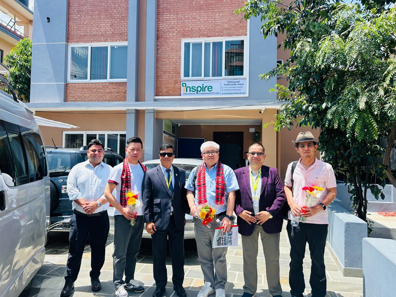 Japanese partners visit to Nepal office
